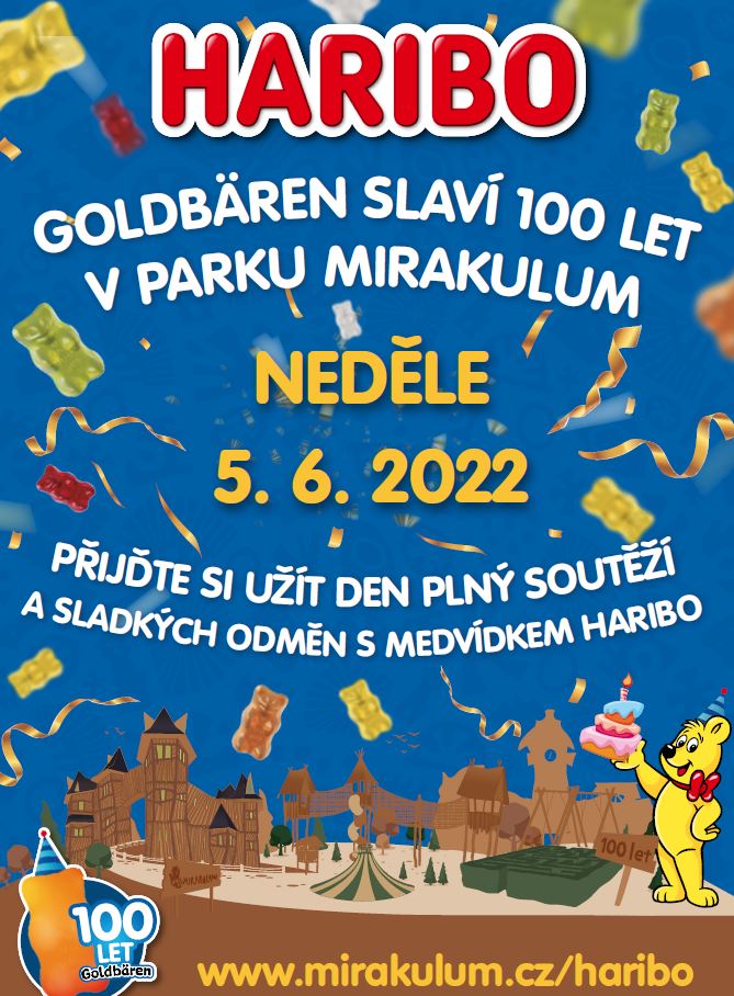 HARIBO GOLDBÄREN SLAVÍ 100 LET V MIRAKULUM